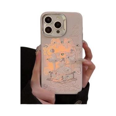 Imagem de Capa De Telefone Rosa Com Glitter E Pingente De Bola De Pelúcia, Capa 