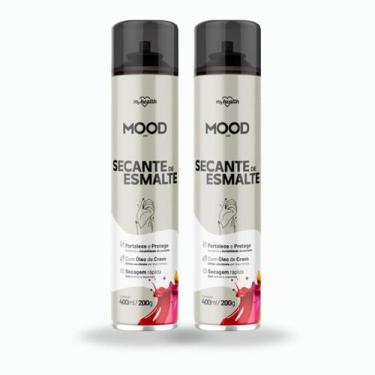 Imagem de Kit 2 Secante de Esmalte AE Mood 400ml Spray Unha Rápida - My Health