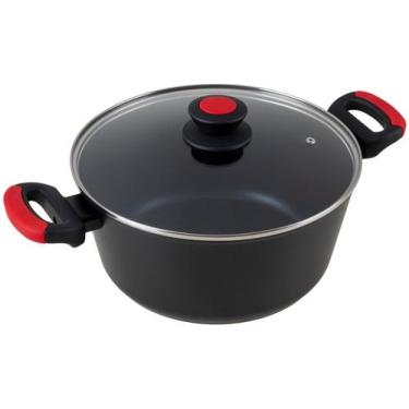 Imagem de Jogo de Panelas Bergner Antiaderente de Alumínio Preto 4 Peças Chroma,