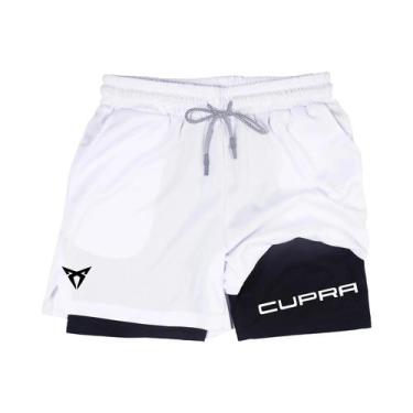 Imagem de Shorts Esportivos Masculinos De Secagem Rápida E Respiráveis Em Dupla 