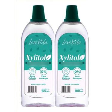 Imagem de kit 2 Adoçante Xylitol Natural Liquido 100ml - Absolut Nutrition