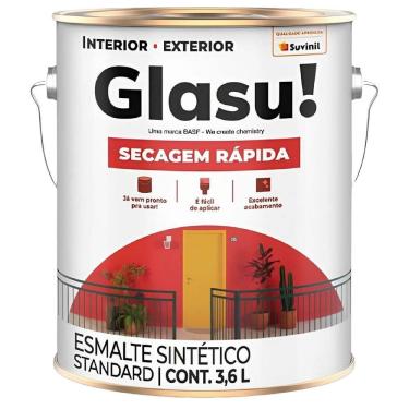 Imagem de Tinta Esmalte Secagem Rápida Brilhante 3,6 Litros Vinho Chassis Glasu - 53440203 - SUVINIL
