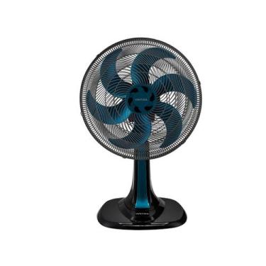 Imagem de Ventilador De Mesa 30Cm Preto/Azul 220V Turbo Vent - Ventisol, Preto e
