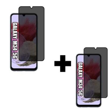 Imagem de 2UN Película 3D Privacidade de Vidro Para Samsung Galaxy M34 5G - MBOX