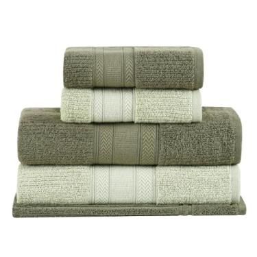 Imagem de Buddemeyer Jogo de Toalhas Melissa Extra Soft Verde/Verde Claro