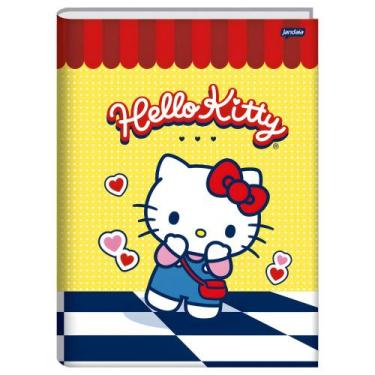 Imagem de Caderno Brochura Universitário Capa Dura Hello Kitty 80 Folhas - Janda