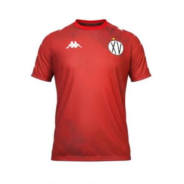 Imagem de Camisa XV de Piracicaba Kappa 2026 Zurich Vermelho - Masculino Tamanho