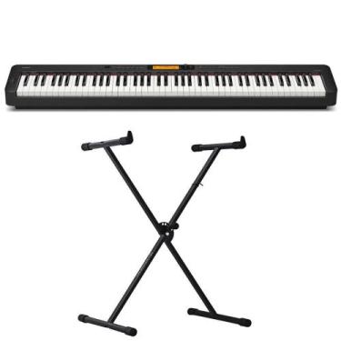 Imagem de Piano Digital Casio CDP-S360 Preto - 88 Teclas + Suporte em X
