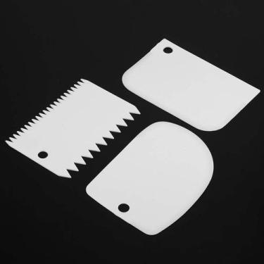 Imagem de Kit Com 2 Raspador De Massa Alisador Bolo Wave Cake Atacado - genérico