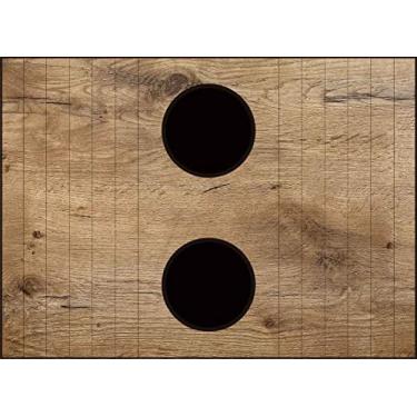 Imagem de Esteira Personalizada Madeira - EST0461 Tuddo Decor multi-colored Tamanho único