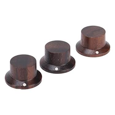 Imagem de Botão de controle de tom de volume para guitarra, peça de substituição para a maioria das aberturas padrão de guitarras elétricas de 6 mm para ajuste de volume de tom de baixo