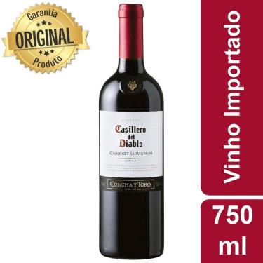 Imagem de Vinho Tinto Chileno Cabernet Sauvignon Casillero Del Diablo  750 ml