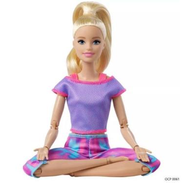 Imagem de Boneca Barbie Feita Para Mexer Loira To Move Articulada - Mattel