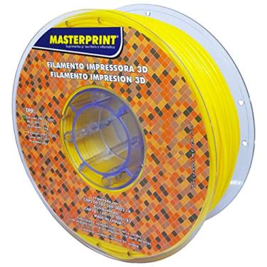 Imagem de Filamento 3D TPR (Borracha) Amarelo 2.85mm Rolo de 1Kg Masterprint Para Impressora 3D