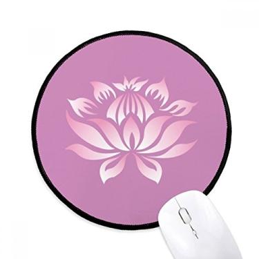 Imagem de Mouse pad com estampa de flor de lótus rosa para computador