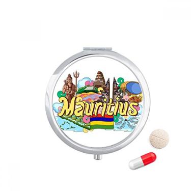 Imagem de Caixa de comprimidos de grafite Maurtius Seven Colorored Earth Caixa de armazenamento de medicamentos