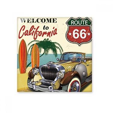 Imagem de Decalque brilhante de azulejo de cerâmica com estampa de carros clássicos coloridos