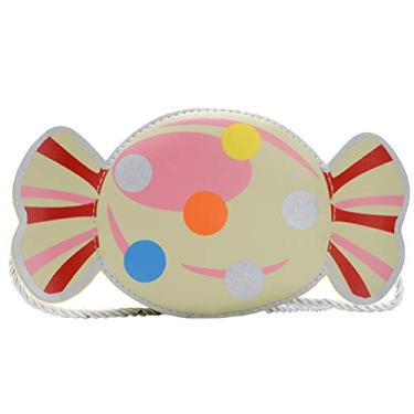Imagem de Bolsa infantil em forma de doces Valicclud com bolsa transversal, mini bolsa de armazenamento, Balconette, Verde, 21X11X5CM