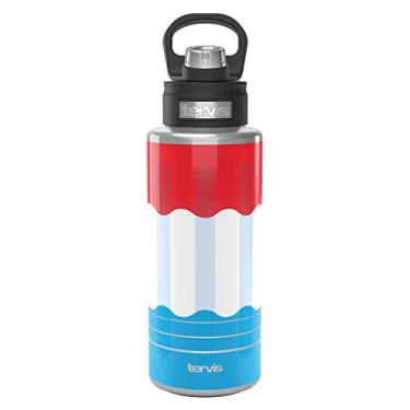 Imagem de Tervis Copo de viagem com isolamento triplo Rocket Pop mantém as bebidas frias, garrafa de boca larga de 946 ml, aço inoxidável