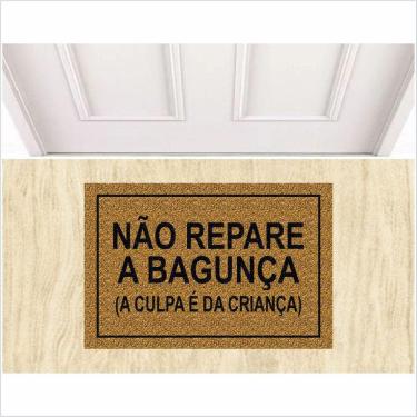 Imagem de Tapete Capacho Não Repare Na Bagunça Medida Porta