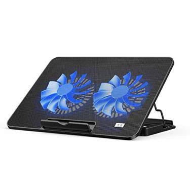 Imagem de Almofada De Resfriamento Para Laptop Almofadas De Resfriamento Para Laptop Almofada De Resfriamento Para Laptop E Notebook Com 2 Ventiladores A 1400 RPM Tapete De Resfriamento Para Laptop Para Jog