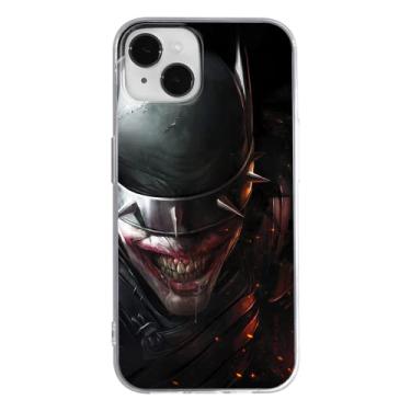 Imagem de ERT GROUP Capa de celular para Apple iPhone 14 Plus, padrão DC original e oficialmente licenciado, Batman Who Laughs 002 perfeitamente ajustada à forma da capa de TPU para celular
