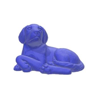 Imagem de Doguinho Descansando Decoração 3D Dourado