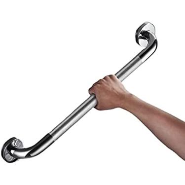 Imagem de Barra de apoio para banho Trilho de apoio para banho antiderrapante SUS 304 em aço inoxidável para chuveiro e toalete para crianças idosas com deficiência, mobilidade e auxiliares de vida di