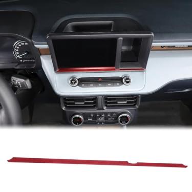 Imagem de Capa de faixa decorativa inferior de navegação para painel compatível com Ford Maverick 2022+ Capa de acabamento inferior de navegação para console central de navegação Painel de navegação Acessórios