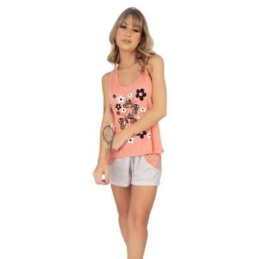 Imagem de Pijama Short Doll Estampado Serra e Mar Tal Mãe Roupa de Dormir Feminina-Feminino