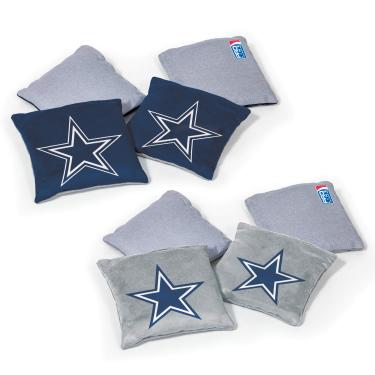 Imagem de Wild Sports NFL Dallas Cowboys pacote com 8 sacos de feijão dupla face, cor do time