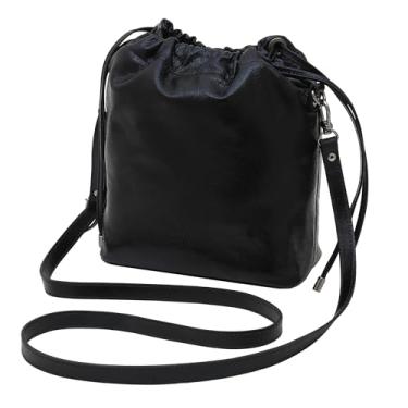 Imagem de Mariart Cravo Bolsa Transversal Feminina de Couro Bovino Legítimo Metalizado (Preto Metalizado)