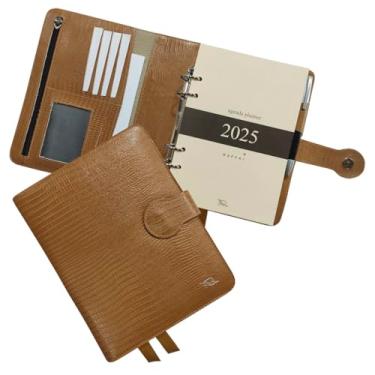 Imagem de Agenda Planner Couro 2025 126-R Personalizada Raffai Couros