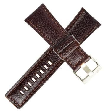 Imagem de Pulseira Couro Legítimo Compatível Com Smartwatch Colmi P42 - Poolsy, 