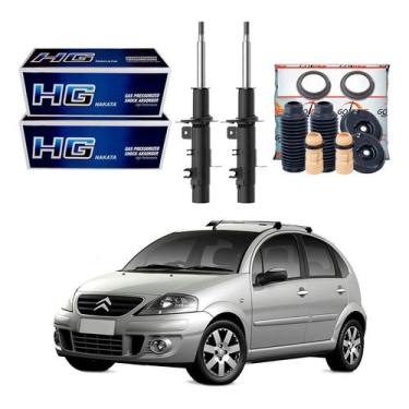 Imagem de Kit Amortecedor Batente Coifa Dianteiro C3 1.4 2003 A 2012 - Nakata