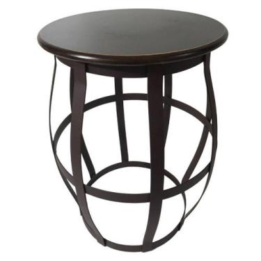 Imagem de Banco Barril Tamborete De Ferro Seat Garden Para Decoração - Alpe & Ar