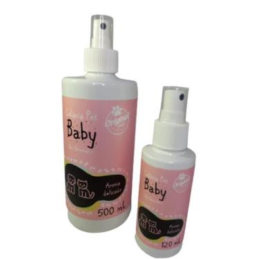 Imagem de Kit de Colônia Pet 120 ml e 500 mL Aroma Baby para cães e gatos - Orig