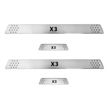 Imagem de Soleira para Porta Lateral Tuning Esportiva para carros 4 Portas (ABS)