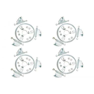 Imagem de Kit C/4 - Para-Raio Contravento Com Cabo Aco Mastro 2'' - Raycon