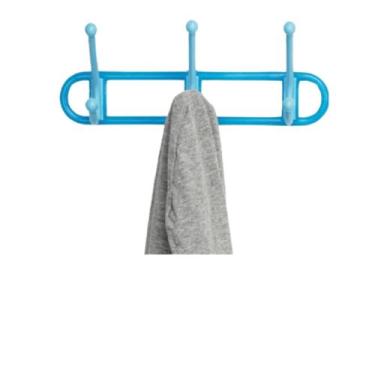 Imagem de Cabideiro De Parede Com 3 Ganchos Para Quarto Banheiro Dika+ - Dikamai