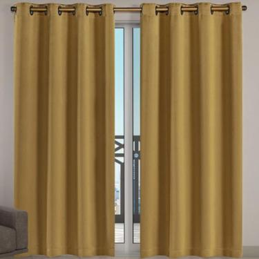 Imagem de Cortina Blackout 4,00m x 2,70m Floral Janela Corta Luz com Ilhós croma