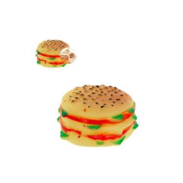 Imagem de Brinquedo Mordedor Hambúrguer Pet Cães Cachorro Gato Pet - Rio Tijucas