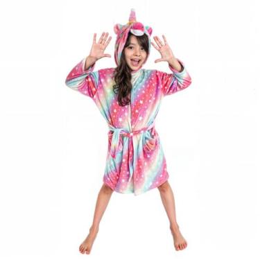 Imagem de Roupão De Unicórnio Adulto - Saída De Banho/piscina/praia - Tubarão Sh