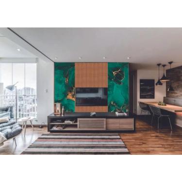 Imagem de Papel de Parede  Marmore e Ripado Tedencia  (folha med. 90x300 cm) - D