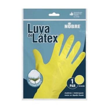 Imagem de Luva borracha/latex SL 01 amarela "P" NOBRE CA 41780
