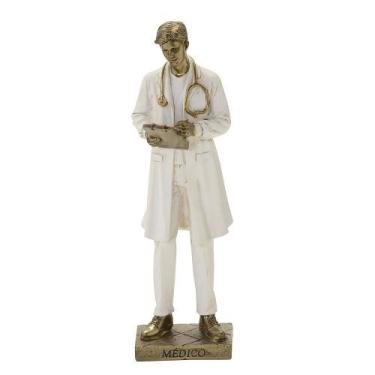 Imagem de Figura Decorativa Estatueta Homem Médico 25 X 7 X 6 Cm - MABRUK