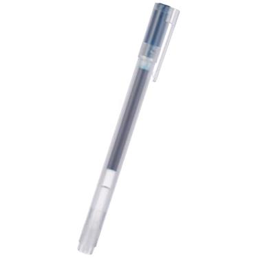 Imagem de Muji Conjunto de 10 peças de caneta esferográfica de tinta gel, tamanho de ponta de 0,5 mm, azul/preta