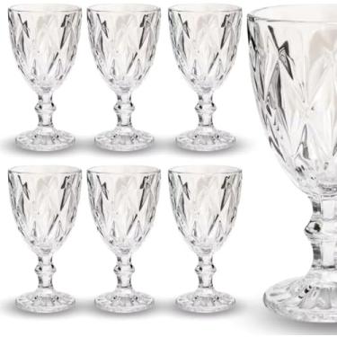 Imagem de Taça Diamond Clear Jogo de Taça Diamante 330 ml Taça 6 unidades Taça Elegante