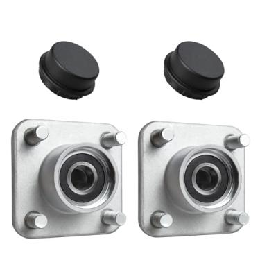 Imagem de Shu-Ran Conjunto do cubo da roda dianteira do carrinho de golfe, 2 peças para carro de clube DS & Precedent carrinho de golfe elétrico a gás 2003, substitui OEM # 102357701