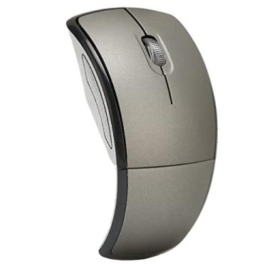Imagem de Mouse Dobrável Sem Fio Portátil 2.4G Compacto Fosco para Jogos Mouse de Escritório para Windows10 Win11 (Cinza)